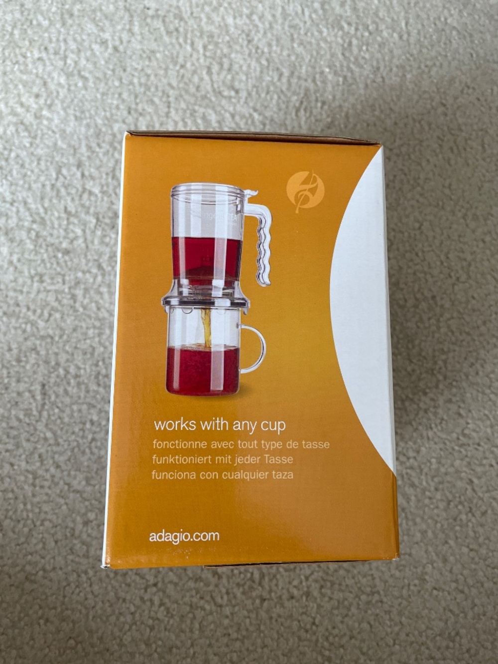 IngenuiTEA 16 oz Teapot Adagio Teas New in Box - Picture 3 of 6